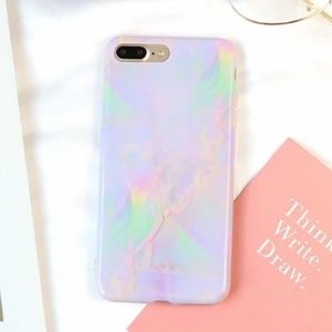 NEW iPhone 7+/8+ Pastel Marble Case